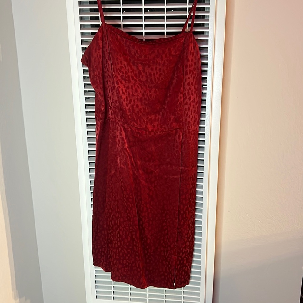 satin mini dress